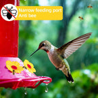 20 Pieces Hummingbird Feeder Replacement Flowers Plastic Hummingbird Feeders Parts Pet Bird Feeder Replacement for Outdoors Hanging Feeders Feeding Ports with 2 Cleaning Brush (Red + Yellow)