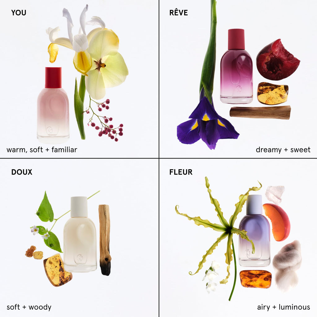 Glossier You Eau de Parfum, Unisex Skin-Scent Enhancer, XL 100 ml | Warm, Musky & Spicy, Pink Pepper, Iris & Ambrox Base Notes, Smells Different on Everyone, Layer & Mix to Match Your Mood