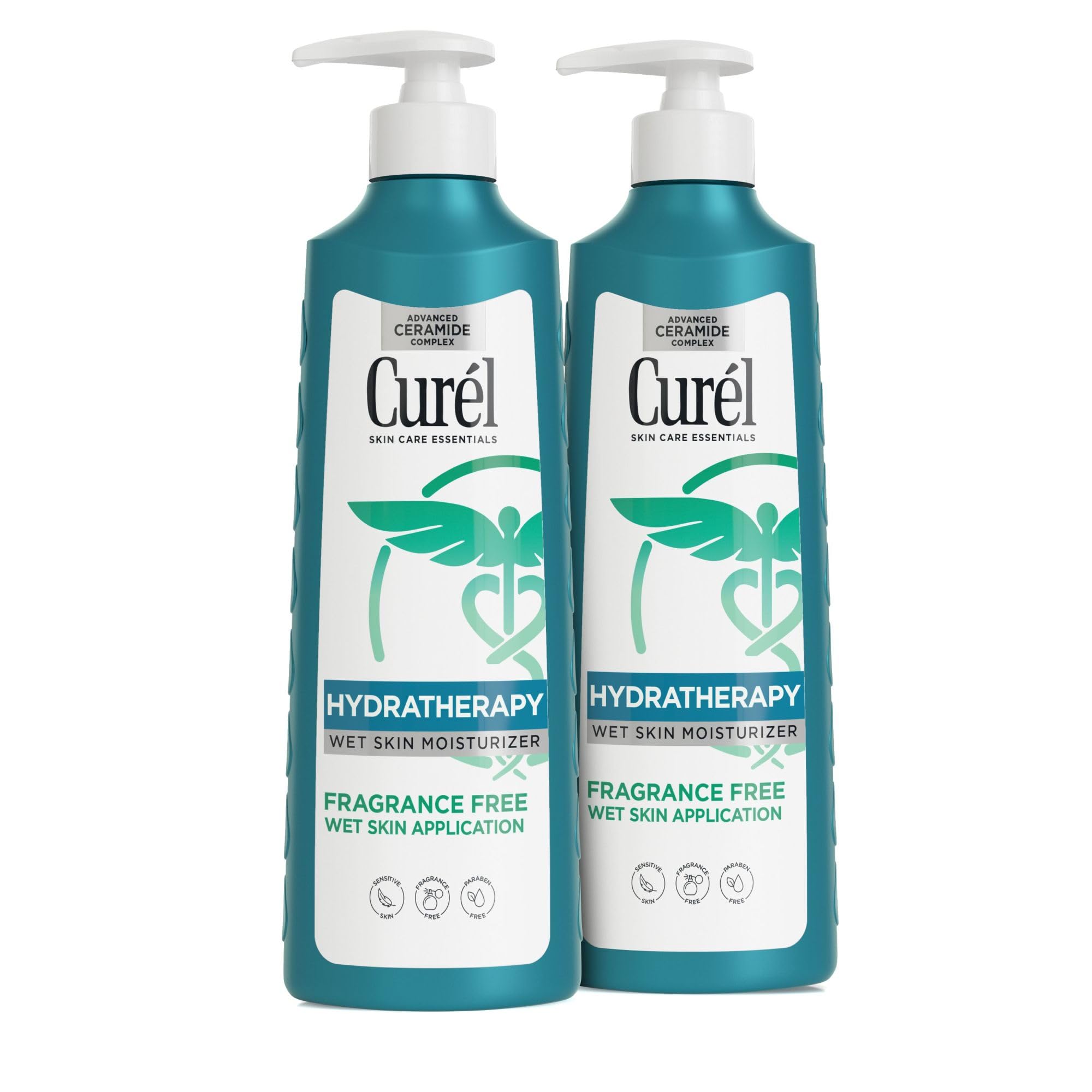 Curel Hydra Therapy In Shower Lotion, Itch Defense Body Moisturizer with Advanced Ceramide Complex, Vitamin E, & Oatmeal Extract, 12 Oz (Pack of 4)