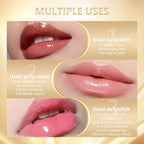 Kivora Color Changing Lipstick for Older Women, pH Adjusting Clear Lip Gloss, Transfer-Proof, Long-Lasting Hydration, 8+ Hours, 2 Pieces