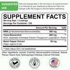 Sublingual NMN Resveratrol Supplement 950mg, 120 Lozenges (120-Day Supply) | Sublingual NMN 500mg + Trans-Resveratrol 400mg, 3-in-1 Advanced Formula for NAD, Cell, Immune, Energy & Muscle, Anti-Aging