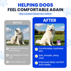Fish Oil for Dogs Allergy and Itch Relief Chews - Omega 3 for Dog Skin and Coat Care - Salmon Oil for Dogs Anti Shedding Supplement Hot Spot Treatment EPA & DHA 200 Ct