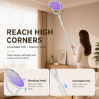 Electric Fly Swatter Racket 5000V Bug Zapper with Power Display