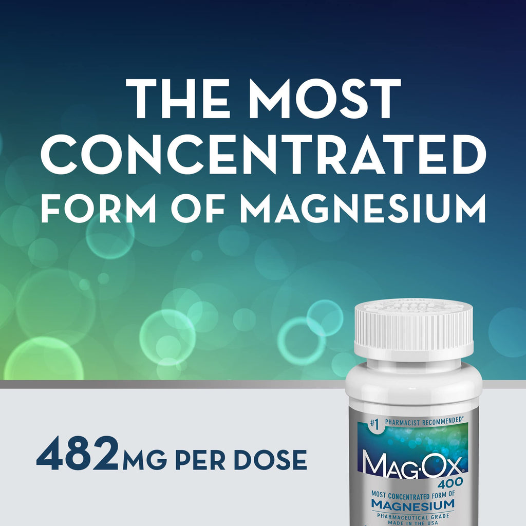 Vitron-C High Potency Iron Supplement, 60ct and Mag-Ox 400 Magnesium Mineral Supplement 60ct
