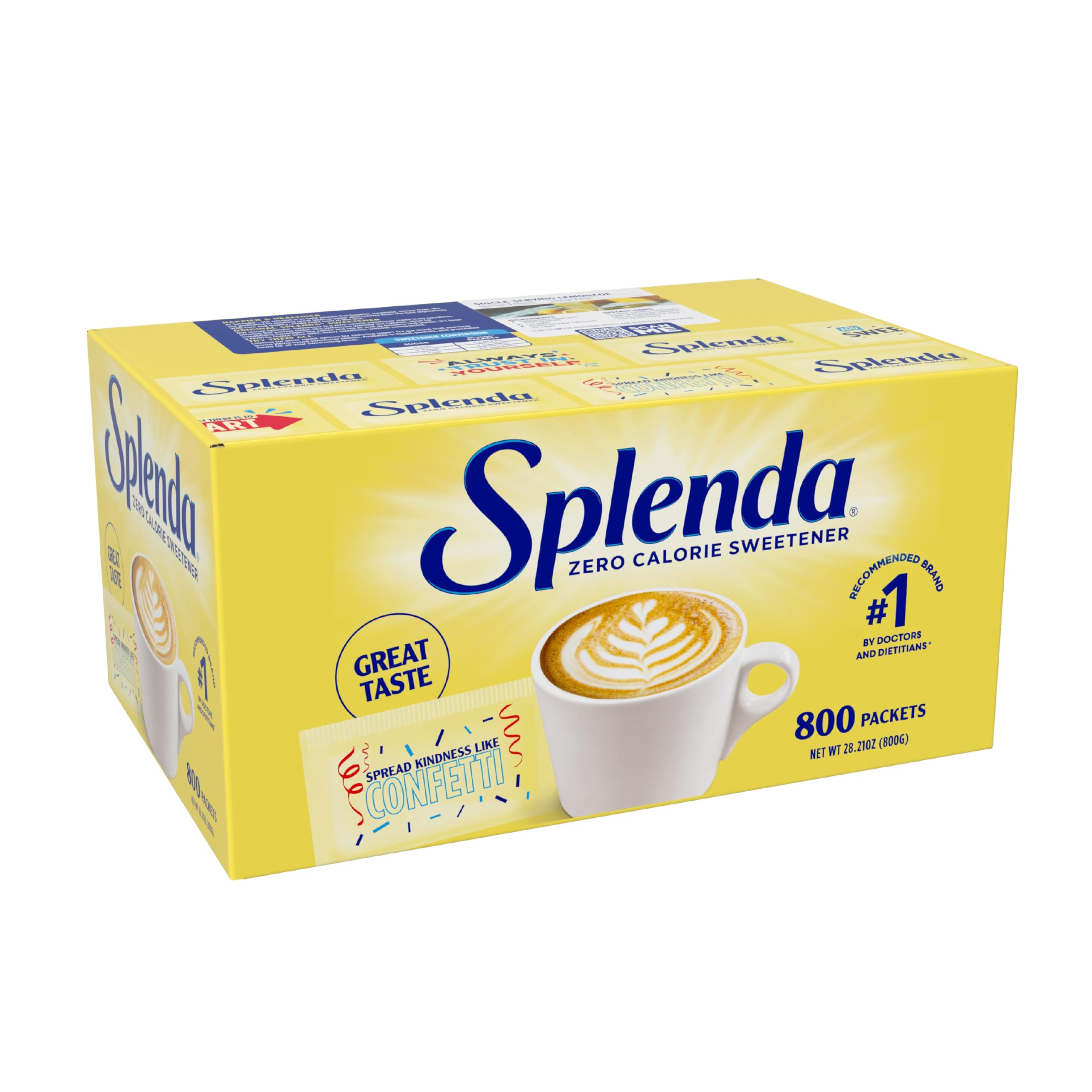 Buy now SPLENDA Zero Calorie Sweetener Value Pack, 800 Count Packets 28.16 Ounce (Pack of 1) at indiglob india