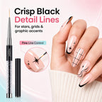 Beetles Gel Polish Nail Art Liner Brushes 5Pcs Painting Art Design Pen Set | Diamond Application Rhinestone Handle Dotting Drawing Sizes 5 7 9 11 20mm Nail Design Gift for Women