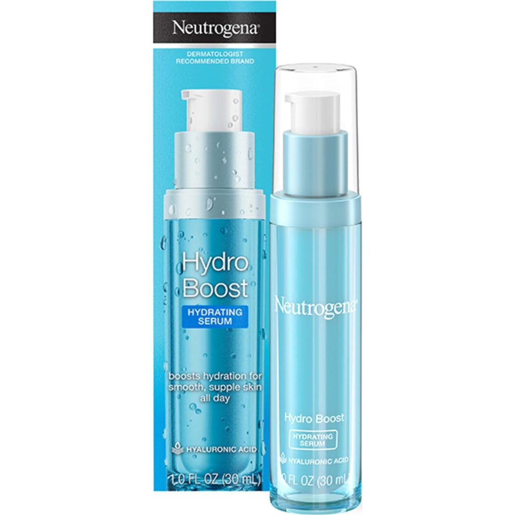 Neutrogena Hydro Boost Hydrating Serum with Hyaluronic Acid, 1 fl. oz | Purified Hyaluronic Acid, for Lightweight, Smooth and Supple Skin, Oil-Free, Non-Comedogenic