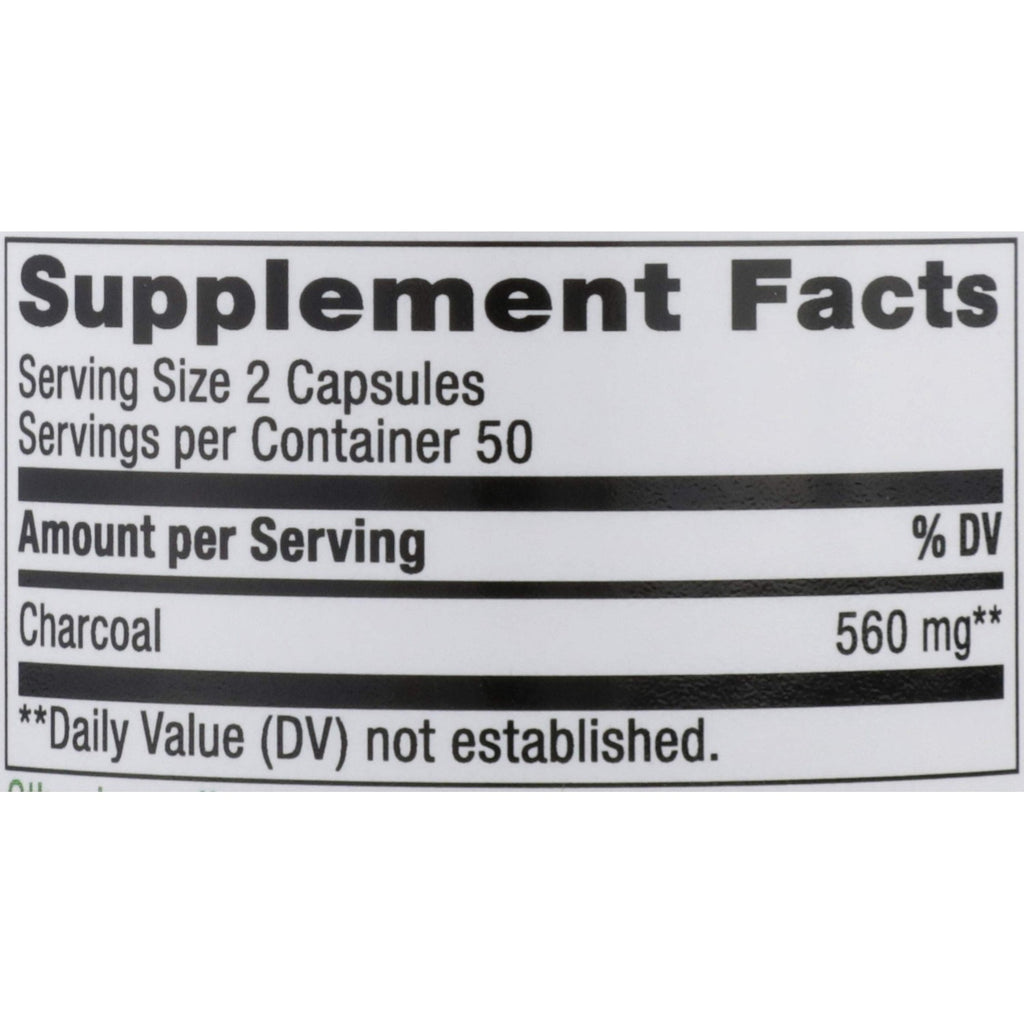 Nature's Way Activated Charcoal - Charcoal Supplement that Binds Unwanted Materials & Gas* - Alternative to Powder - Gluten-Free & Dairy-Free - 100 Count