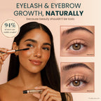 Organic Castor Oil Lash Serum for Eyelash Growth Serum and Eyebrow Growth | Made in USA 100% Pure Hexane Free Cold Pressed Castor Oil Lash Serum & Eyebrow Serum For Fuller Lashes/Brows Dual Applicator