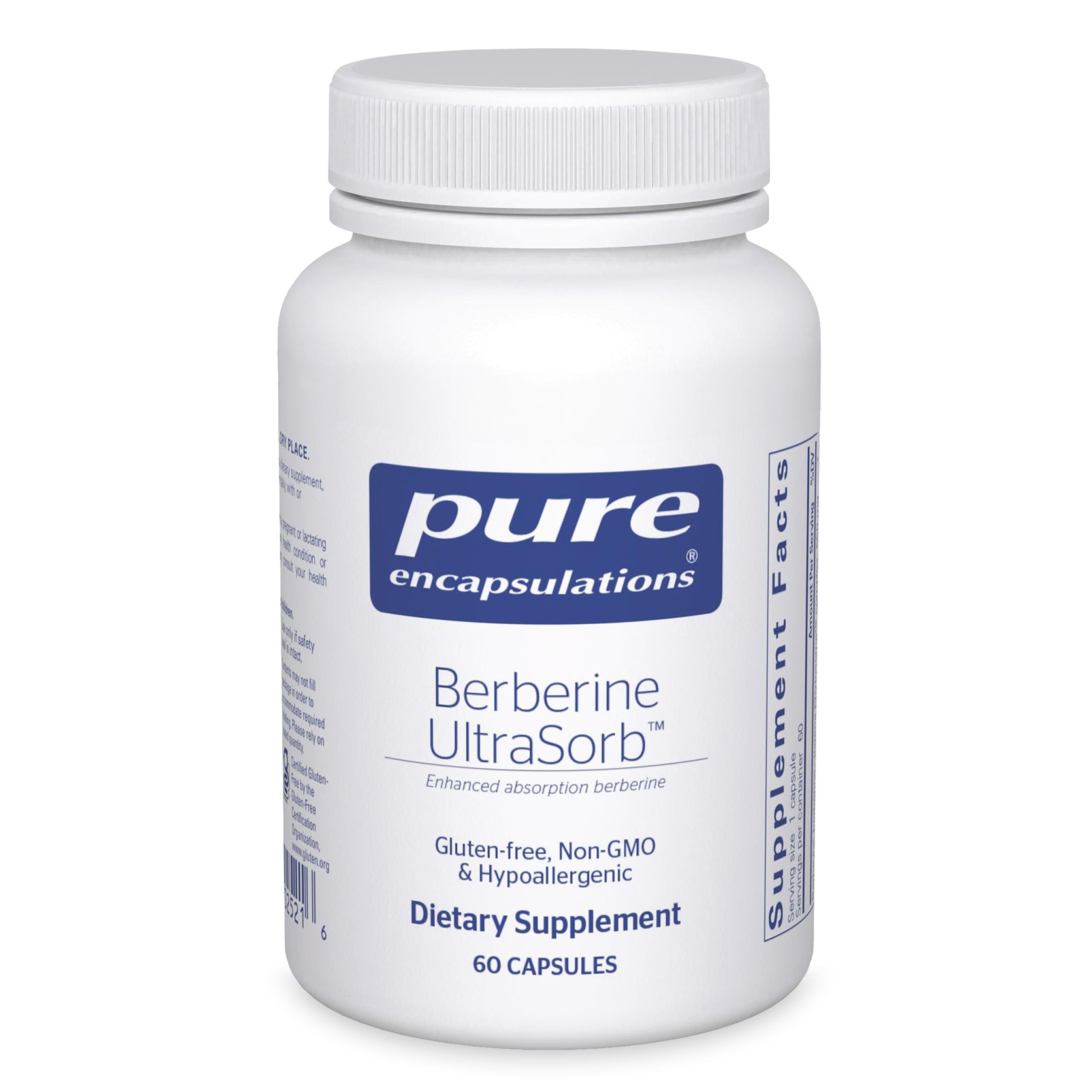 Pure Encapsulations Berberine UltraSorb, 60 Capsules | Enhanced Absorption Berberine Phytosome 550 mg, Supports Metabolic and Cardiometabolic Health*