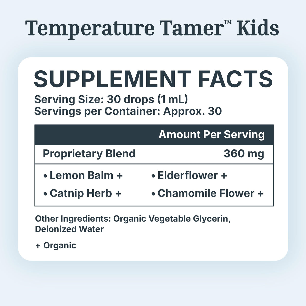 Dr. Green Mom Temperature Tamer — Cooling, Calming & Immunity Support Drops