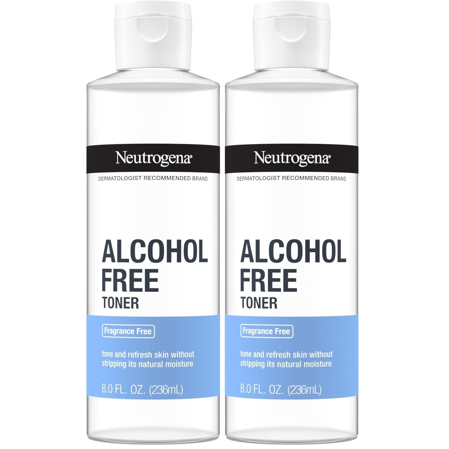 Neutrogena Alcohol-Free Gentle Daily Facial Toner, Fragrance-Free to Tone & Refresh Skin, Gently Removes Impurities & Reconditions Skin, Hypoallergenic, 8 fl. oz