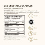 Solgar Ester-C Plus 500 mg Vitamin C (Ascorbate Complex), 250 Servings | Gentle & Non Acidic, Antioxidant & Immune Support - Non GMO, Vegan, Gluten Free, Kosher - 250 Vegetable Capsules