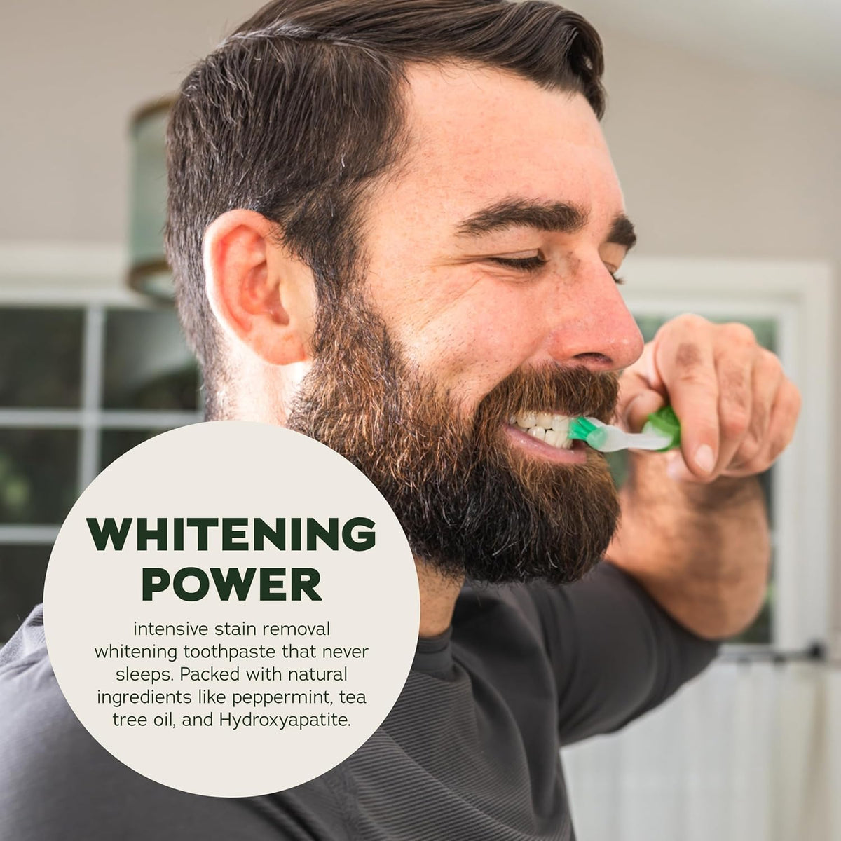 Dr. Squatch Hydroxyapatite Toothpaste Whitening - Natural, Fluoride-Free Toothpaste - Enamel Support - Day & Night Set - Citrus Mint & Spearmint, (4.7 oz, 2-Pack)