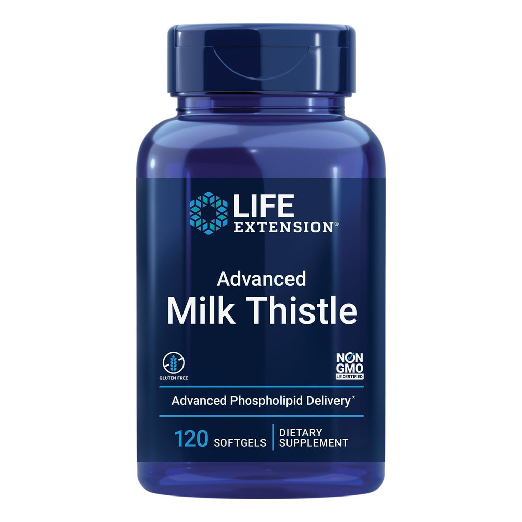 Life Extension Advanced Milk Thistle, Silymarin, 120 Softgels | Liver Health Supplement for Liver Health & Detox Support with Silymarin & Silybin, Bioavailable, Gluten Free & Non-GMO