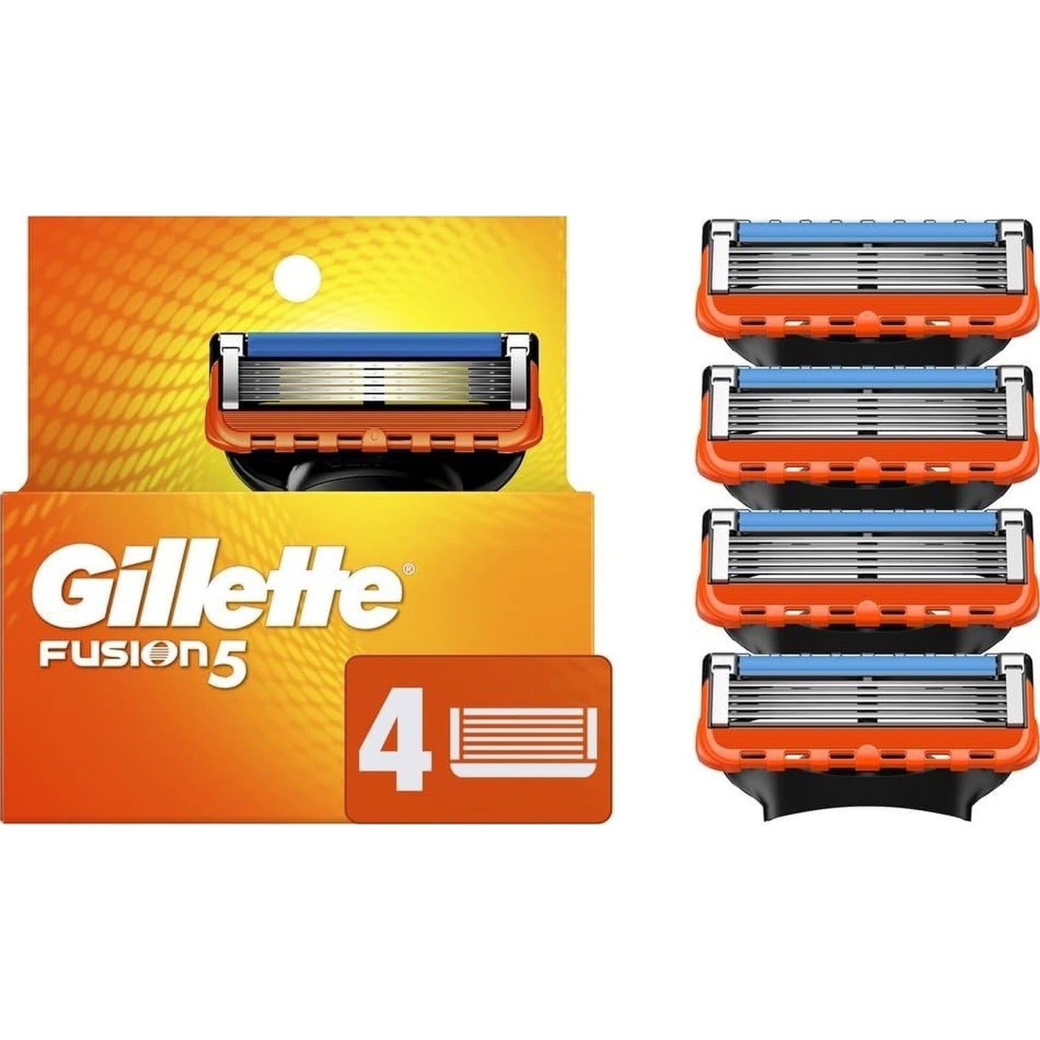 Gillette Fusion5 Mens Razor Blade Refills, 12 Count, Lubrastrip for a More Comfortable Shave