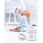 Replacement Baby Bottle Nipple Ring Collars for Philips Avent Natural & Glass Natural Baby Bottles, Not for Avent Anti-Colic Bottles, BPA Free Bottle Screw Rings Collar for Avent, 6 Pack