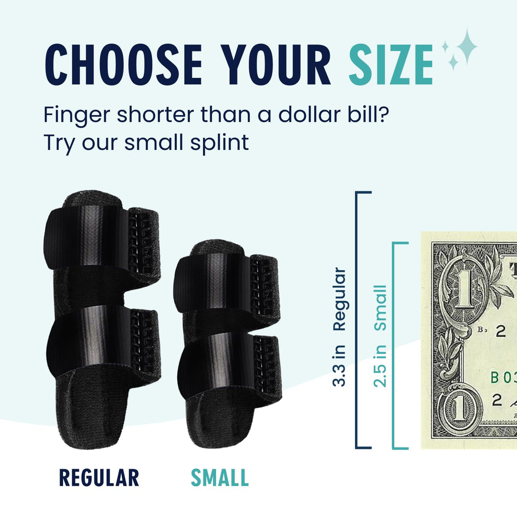 Buy now Dr. Frederick's Original Trigger Finger Splint - 2 ct - Mallet Splint & Brace for Arthritis, Injury, & Sprain - Fits Index, Middle, & Ring Fingers - Adjustable for All-Day Comfort - Doctor-Developed at indiglob india