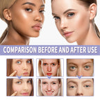 Matte Foundation Powder, Jelly Setting Powder with Mini Puff, Powder-free Oil Control Face Pressed Powder Creates Long-Lasting Silky Blurring Waterproof Makeup