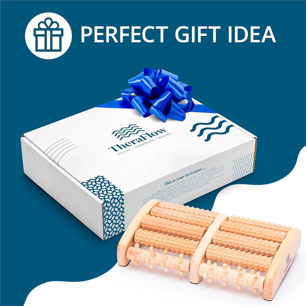 Buy now Theraflow Foot Roller for Plantar Fasciitis Relief | Feet Massage Gift for Women and Men | Foot Massager for Neuropathy, Reflexology and Deep Tissue Muscle Massage | Relaxing Gifts for Mom and Dad at indiglob india
