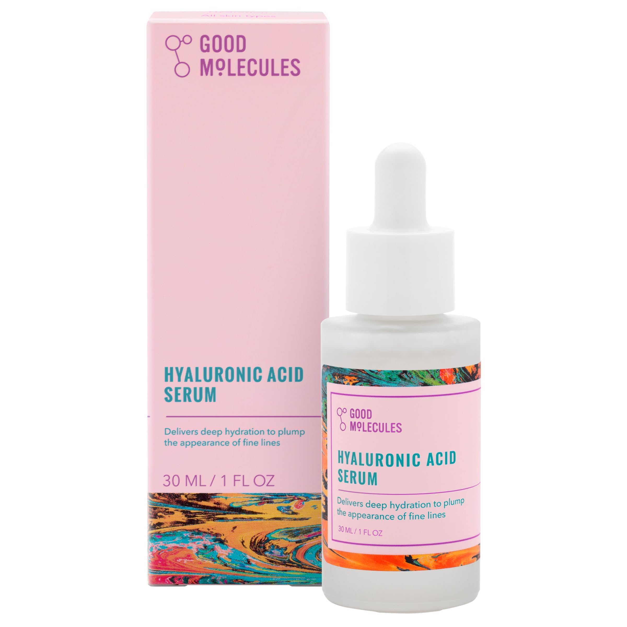 Buy now Good Molecules Hyaluronic Acid Serum - 1% Hyaluronic Acid Non-greasy Ultra Hydrating Serum, Facial Moisturizer for Plumper Skin, Skin Care for Face at indiglob india