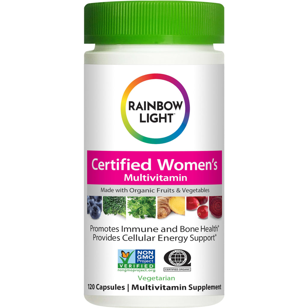 Rainbow Light Womens Multivitamin One + | 150 Caplets | Supports Cellular Energy & Antioxidant Health | Real Food Nutrients, Digestive Enzymes & Probiotics | with Vitamins C, D, and Zinc