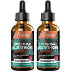 2000MG Liposomal Glutathione Liquid Drops, Ultra High Absorption, Natural Detoxification, Immune System & Skin Support*, L-Glutathione, Vitamin C & Hyaluronic Acid, Capsules Alternative, 2.02 OZ