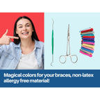 Ligas para Brackets Ortodoncia Dental braces color changing kit orthodontic Dental Ligature Ties for Brackets Change Braces Color Easily DIY Braces Color Kit 1040pcs