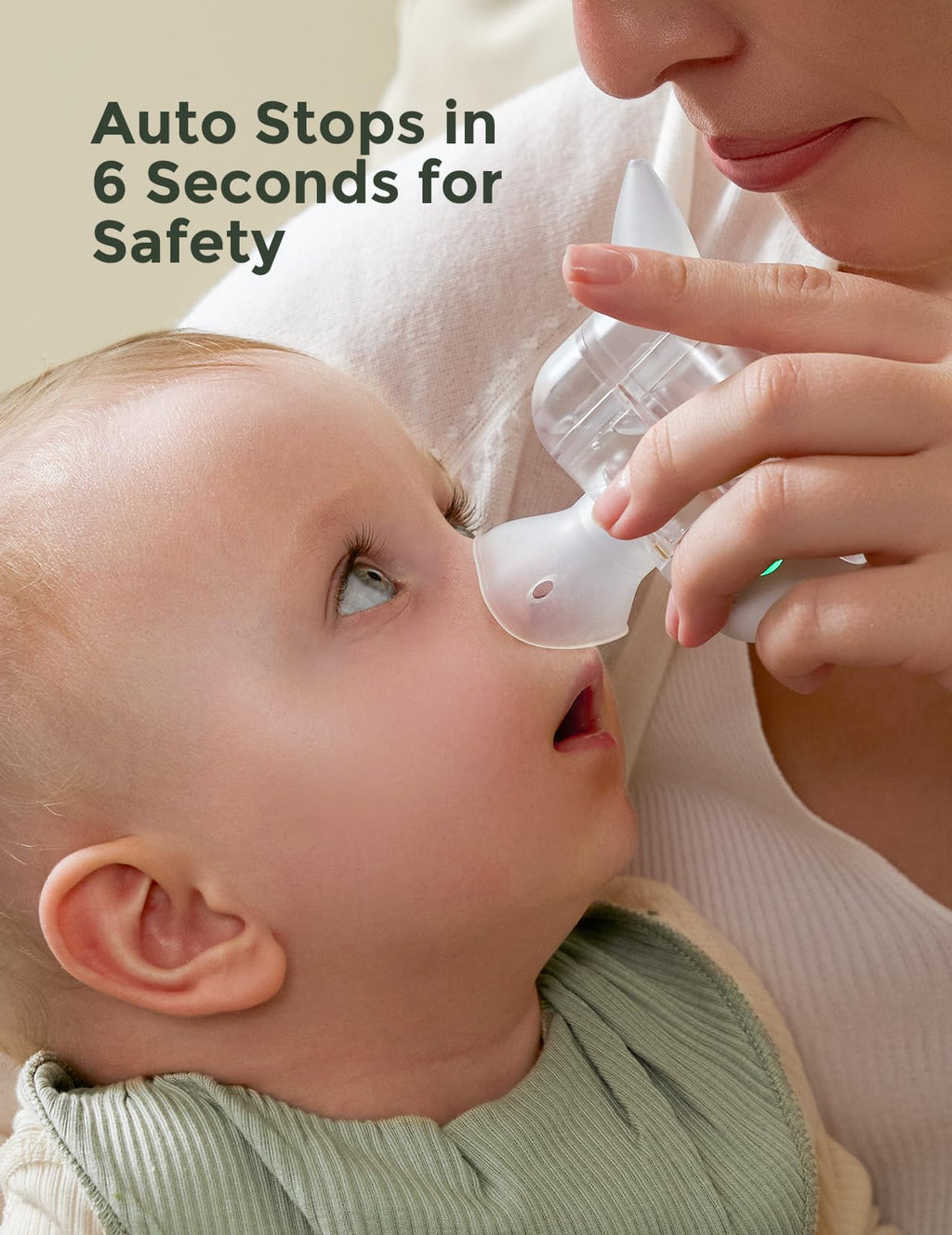 Momcozy BreezyClear Pro™ Nasal Aspirator for Baby, 75 kPa, 9 Levels