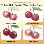 Tobios Mini Watercolor Workbook for Beginners & Adults – Pre-Sketched Book