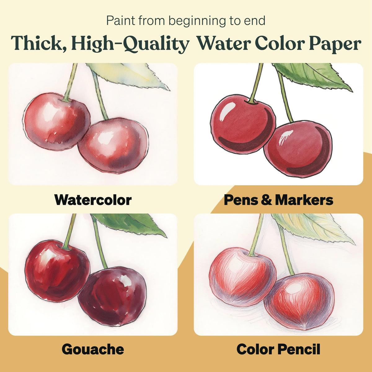 Tobios Mini Watercolor Workbook for Beginners & Adults – Pre-Sketched Book