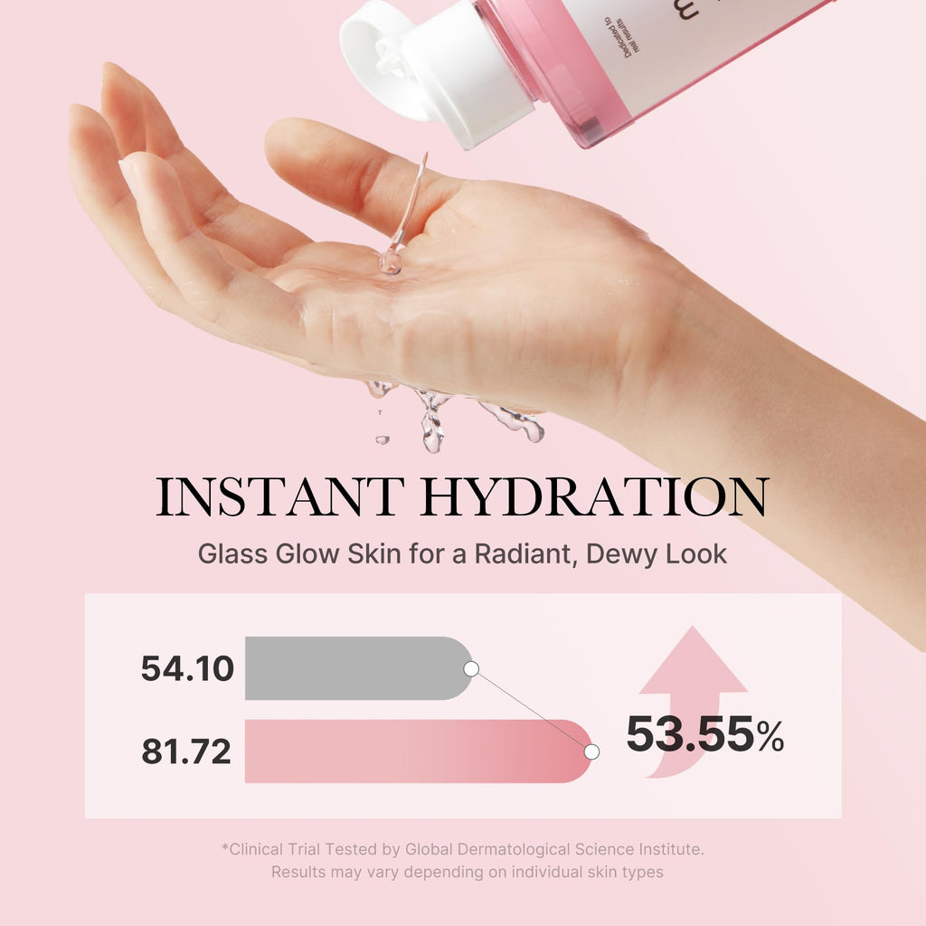 medicube PDRN Toner Rose PDRN Peptide Toner | Lightweight & Watery Toner with Rose PDRN, Peptides, Niacinamide - For Soothing & Calming, Korean Skincare, 8.45 fl.oz