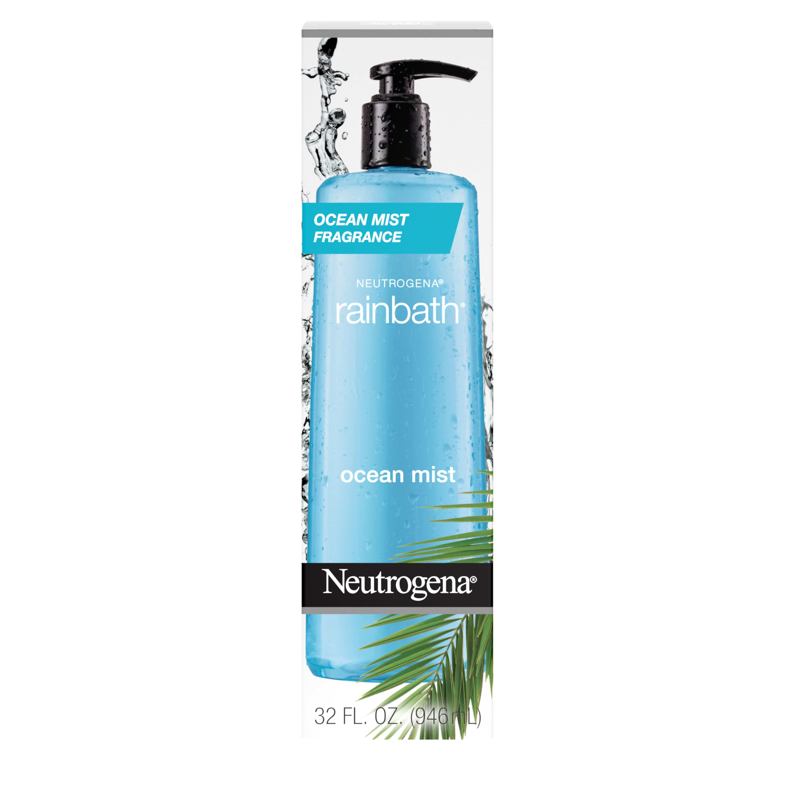 Buy now Neutrogena Rainbath Replenishing Shower and Bath Gel -Refreshing Body Wash with Moisturizing Formula for Soft Skin, Ocean Mist Scent, 32 fl. oz. (946 mL) Pump Bottle at indiglob india