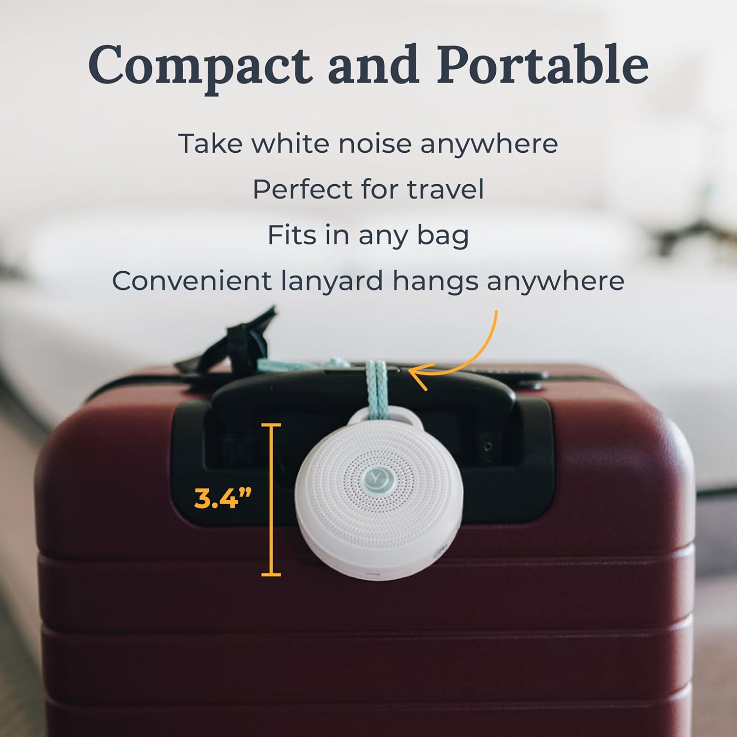 Buy now Yogasleep Rohm Portable White Noise Sound Machine, 3 Soothing Natural Sounds with Volume Control, Sleep Therapy For Adults, Kids & Baby, Noise Cancelling for Office Privacy & Meditation, Registry Gift at indiglob india