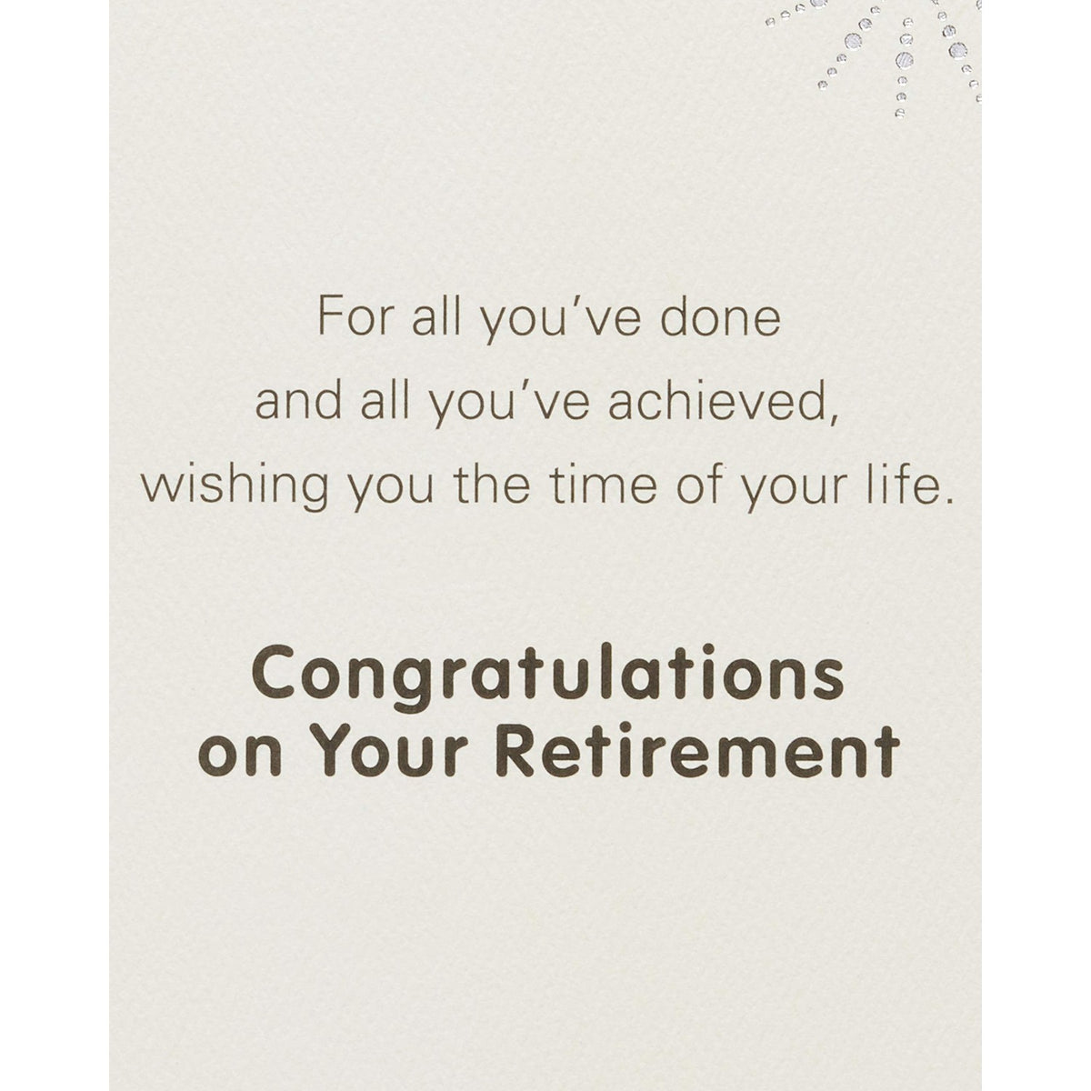 American Greetings Retirement Card (Time of Your Life)