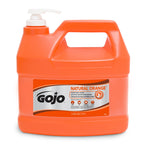 Buy now GOJO 095804 NATURAL ORANGE Pumice Hand Cleaner, Citrus, 0.5 gal Pump Bottle, 4/Carton at indiglob india
