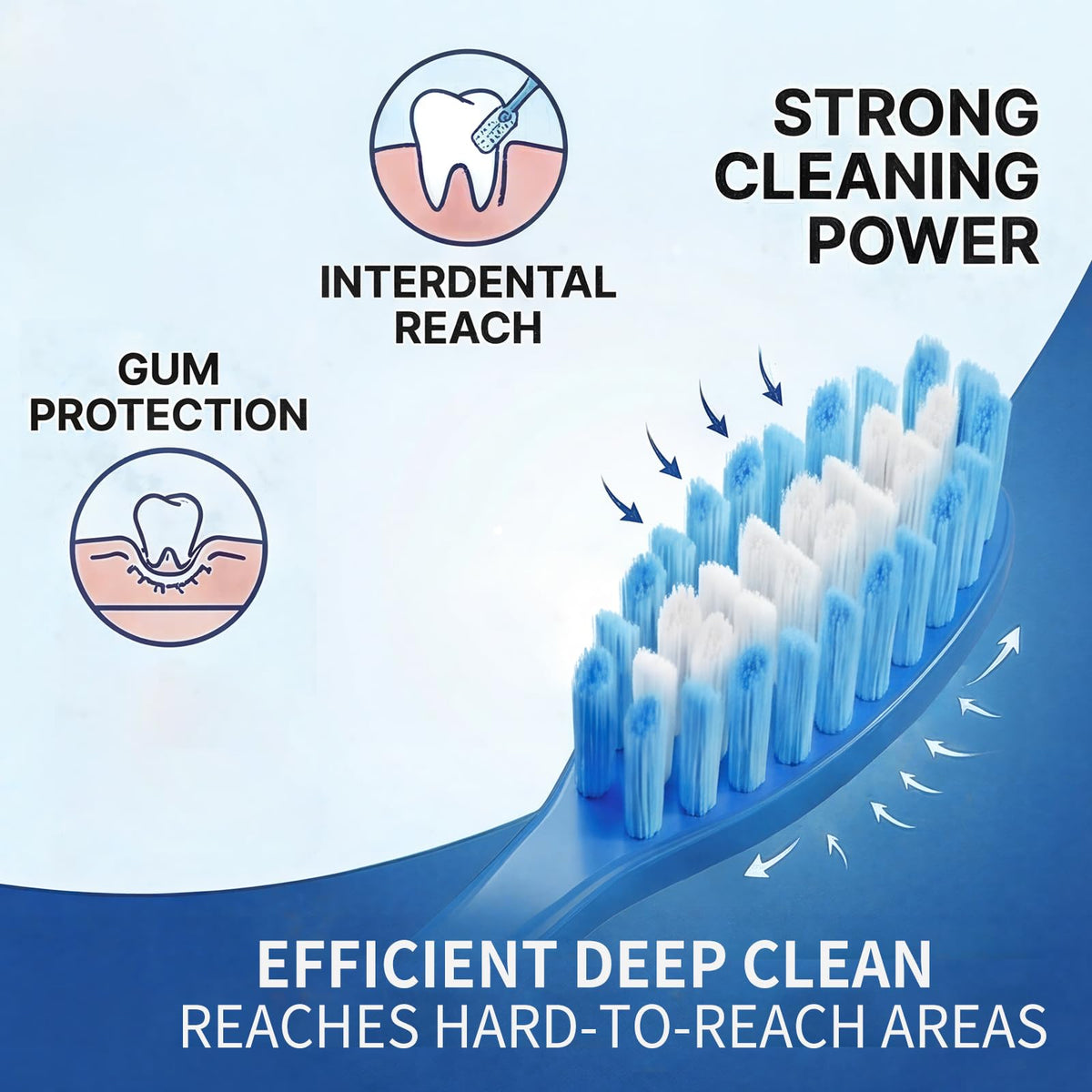 Medium Bristle Toothbrush for Adults, Manual Whitening Brush with Spiral Bristles Removes Smoke, Tea & Coffee Stains – Deep Plaque Clean, Rounded Tips for Gum Safety，5 Pack