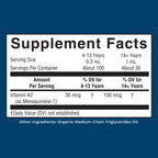 MARYRUTH'S USDA Organic Vitamin K2 MK7 Liquid Drops for Adults & Kids, 1 oz