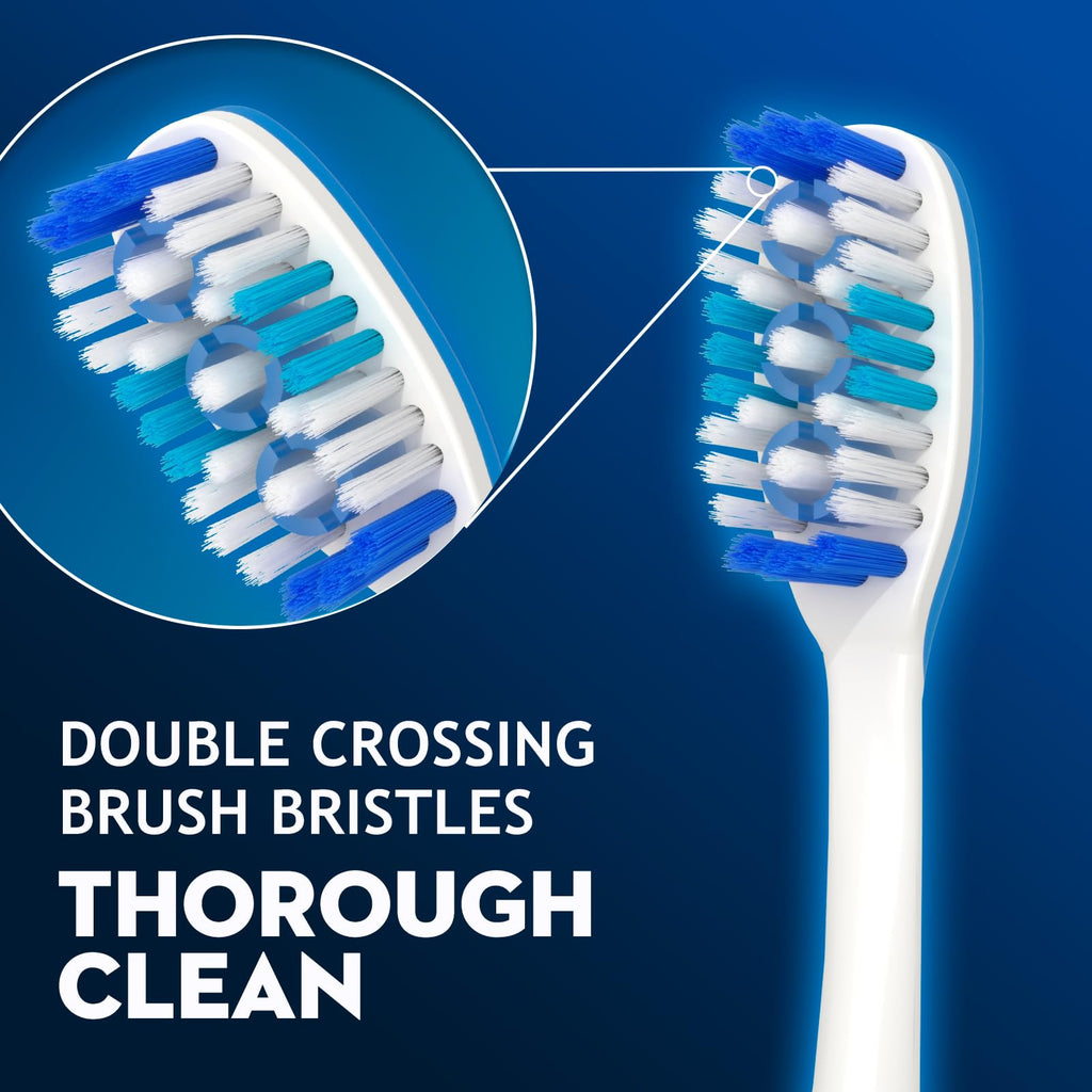 Adult Hard bristled Manual Toothbrush with Excellent Cleaning Effect, Equipped with Tongue Coating Brush and Wavy bristles for More Effective Cleaning of Teeth（6pack）