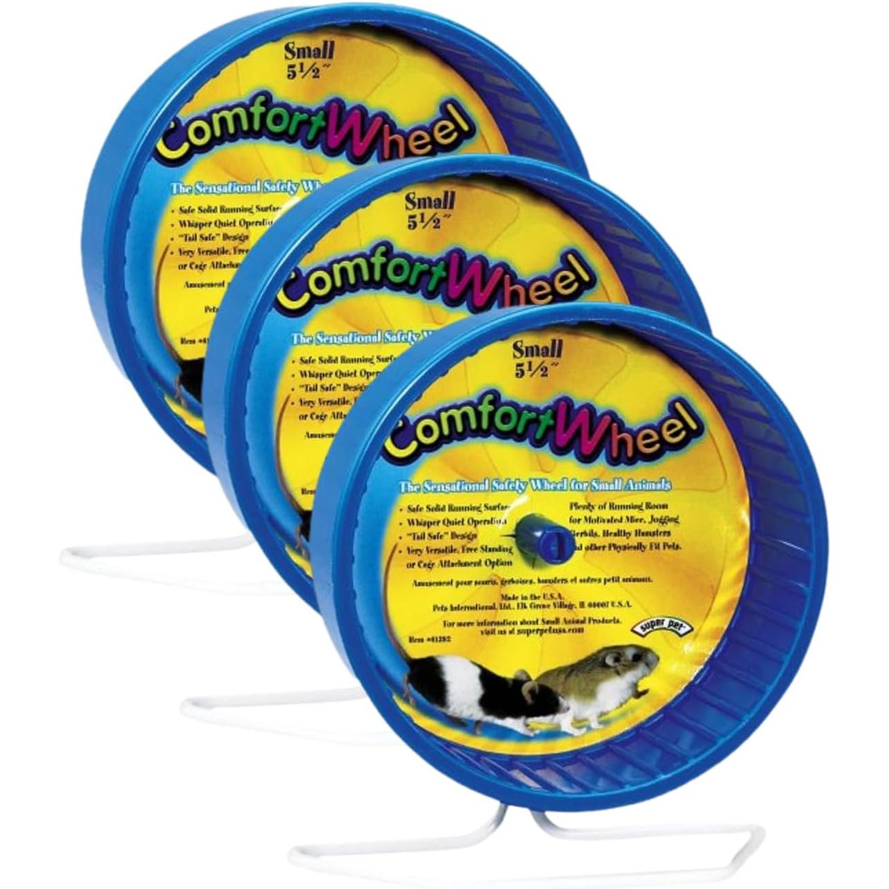 Buy now Kaytee Comfort Wheel Large 8.5 Inches 5.5", Small (Pack of 3) Blue at indiglob india