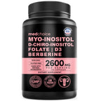 14-in-1 Women’s Inositol Complex Supplement – 40:1 Myo & D-Chiro Inositol with Folate, Vitamin D3, Zinc, Magnesium & Botanicals for Hormone & Feminine Wellness Support – (120 Capsules) (Pack of 2)