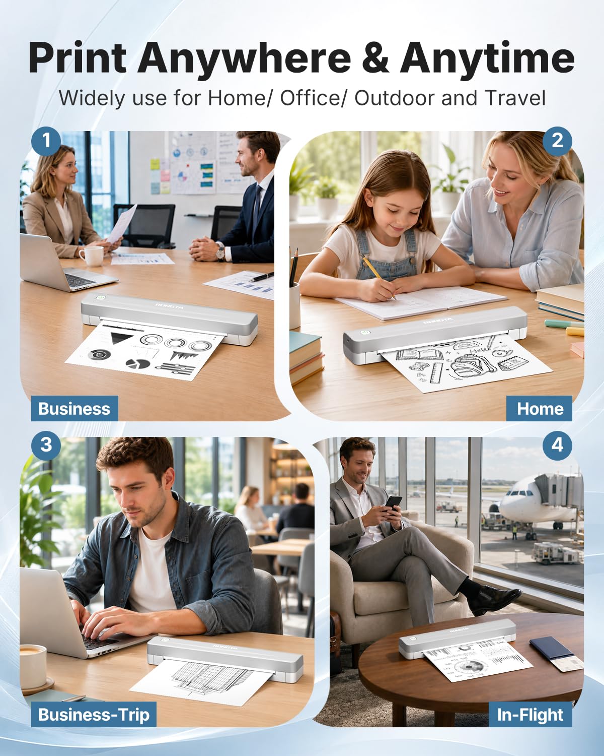 Rongta Bluetooth Thermal Portable Printer for Travel