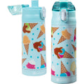 Buy now Bentology Stainless Steel 13 oz Reusable Water Bottle for Kids, Ice Cream - Double Wall Insulated, Spill Proof Lid w/Built-in Straw- Keep Liquids Hot or Cold For Hours- Fits in Lunch Boxes & Bags Ice Cream at indiglob india