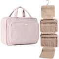 Buy now NISHEL Hanging Travel Toiletry Bag, Visible Makeup Organizer, Cosmetic Case for Journey Accessories, Bathroom Shower, Pink Pink at indiglob india