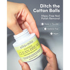 ella+mila Clean Break Non-Acetone Remover Pot with Sponge - Travel Size