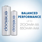 Eneloop Panasonic BK-3MCCA6BA AA 2100 Cycle Ni-MH Pre-Charged Rechargeable Batteries, 6-Battery Pack
