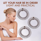 Buy now 3Pieces Flexible Plastic Circular Stretch Hair Combs, Headband Hairband Holder for Women Girls at indiglob india