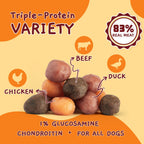Jungle Calling 60 Ct. Dog Treats Kabob Meat Ball, Soft Chewy Training Snack