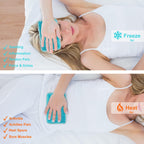 Buy now Gel Beads Ice Pack Ice Bag with Strap-1 Pack Reusable Hot & Cold Pack Compress for Knee, Shoulder, Foot, Back, Ankle, Neck, Hip, Elbow, Wisdom Tooth-7.76''x4.93''(Blue) at indiglob india