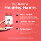 MaryRuth Organics CoQ10 Gummies | Coenzyme Q10 | Gummy Supplements for Heart Health & Cellular Health | Antioxidant | CoQ10 120 mg | Vegan | Non-GMO | Gluten Free | 60 Count | 1 Month Supply